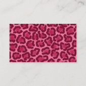 Cartes de visite roses chics d'empreinte de (Dos)