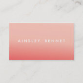 Cartes de visite roses d'aquarelle d'Ombre (Devant)