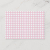 Cartes de visite roses de boulangerie de Baker de (Dos)