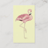 Cartes de visite roses de Flamant rose (Dos)