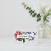 Cartes de visite roses de Français (Debout devant)