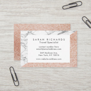 Cartes de visite roses de parties scintillantes de