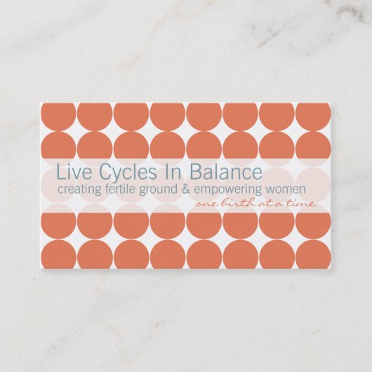 Cartes de visite roses de point (Devant)