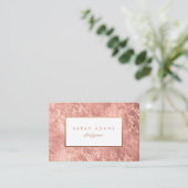 Cartes de visite Roses d'huile d'or personnalisés (Debout devant)