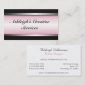 Cartes de visite roses d'initiés intelligents (Devant / Derrière)