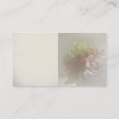 Cartes de visite roses d'invitation de quinceanera (Dos)