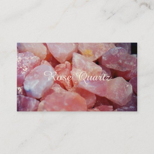 Cartes de visite Roses du Quartz (Devant)