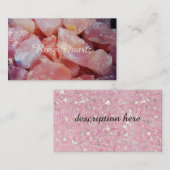 Cartes de visite Roses du Quartz (Devant / Derrière)