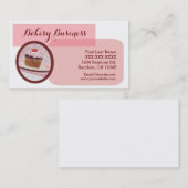 Cartes de visite roses faits sur commande de (Devant / Derrière)