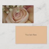 Cartes de visite Roses floues (Devant / Derrière)
