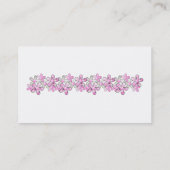Cartes de visite roses funky (Dos)