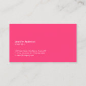 Cartes de visite roses globaux de carte du monde (Dos)