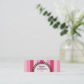 Cartes de visite roses maigres de tentes (Debout devant)