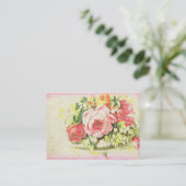 Cartes de visite roses minables de collection de (Debout devant)