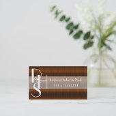 Cartes de visite rouge foncé de beauté de styliste (Debout devant)