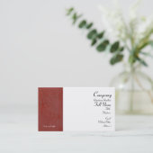 Cartes de visite Rouge toscan (Debout devant)