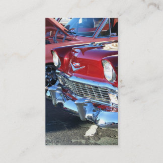 Cartes de visite rouges classiques de voiture