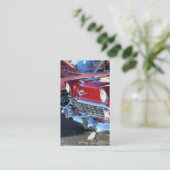 Cartes de visite rouges classiques de voiture (Debout devant)
