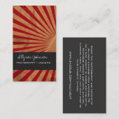 Cartes de visite rouges d'arrière - plan d'éclat (Devant / Derrière)