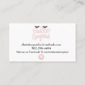 Cartes de visite rouges d'Aspen (Dos)