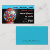 Cartes de visite rouges de machine de Gumball (Devant / Derrière)