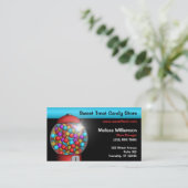 Cartes de visite rouges de machine de Gumball (Debout devant)