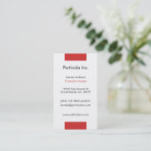 Cartes de visite rouges de plaine de bloc (Debout devant)