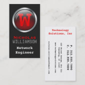 Cartes de visite rouges de pointe de verticale de (Devant / Derrière)