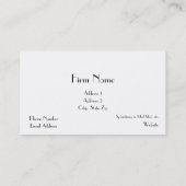 Cartes de visite rouges de sténographe judiciaire (Dos)