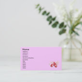 Cartes de visite rouges de Toeshoes (Debout devant)