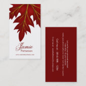 Cartes de visite rouges de verticale de conception (Devant / Derrière)