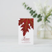 Cartes de visite rouges de verticale de conception (Debout devant)