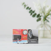 Cartes de visite rouges de voiture (Debout devant)