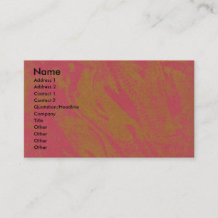 Cartes de visite rouges d'or de n