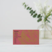 Cartes de visite rouges d'or de n (Debout devant)