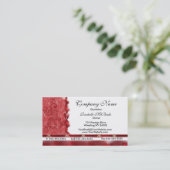 Cartes de visite rouges élégants de conception de (Debout devant)