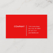 Cartes de visite rouges mignons superbes de point (Dos)