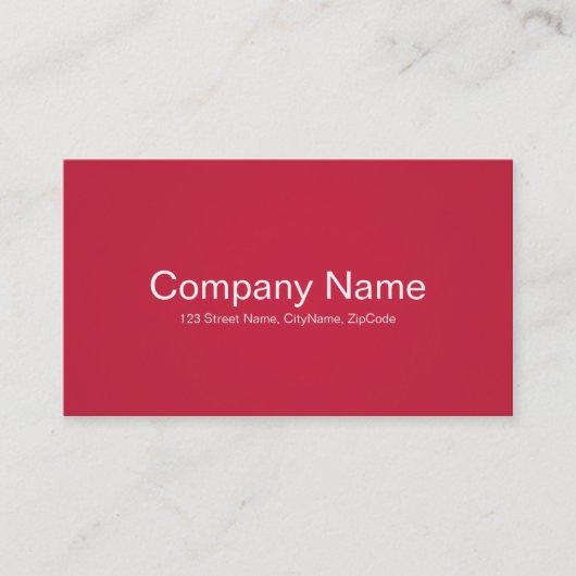 Cartes de visite rouges simples et professionnels (Devant)