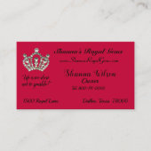 Cartes de visite "Royal Gems" Couronne (Devant)