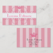 Cartes de visite royaux de couronne de (Devant / Derrière)