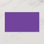 Cartes de visite royaux violets solides (Dos)
