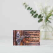 Cartes de visite rustiques de porte (Debout devant)