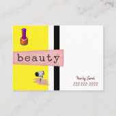 Cartes de visite, Salon de beauté Coiffure (Dos)
