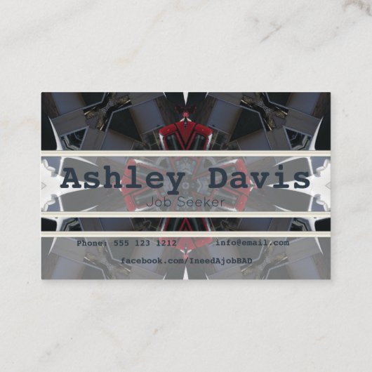 Cartes de visite sans emploi (Dos)