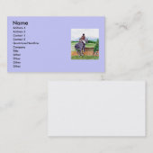 Cartes de visite sautants de cheval (Devant / Derrière)