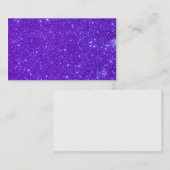 Cartes de visite scintillants de parties (Devant / Derrière)