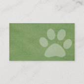 Cartes de visite se reposants d'animal familier (Dos)