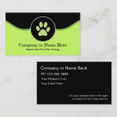 Cartes de visite se reposants d'animal familier (Devant / Derrière)