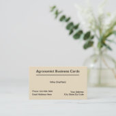 Cartes de visite Services d'agronome (Debout devant)