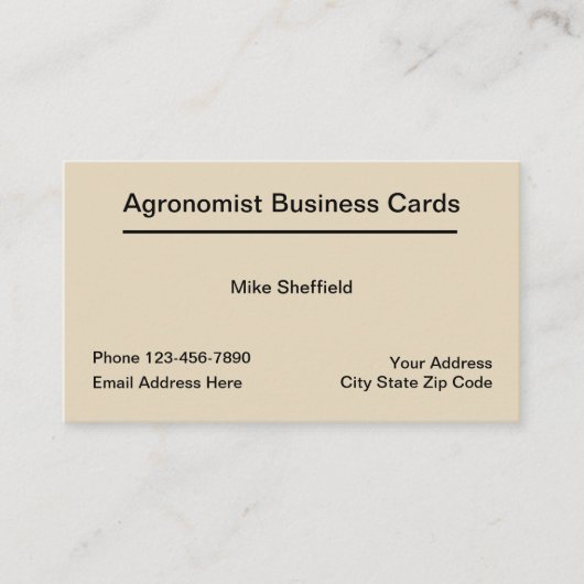 Cartes de visite Services d'agronome (Devant)